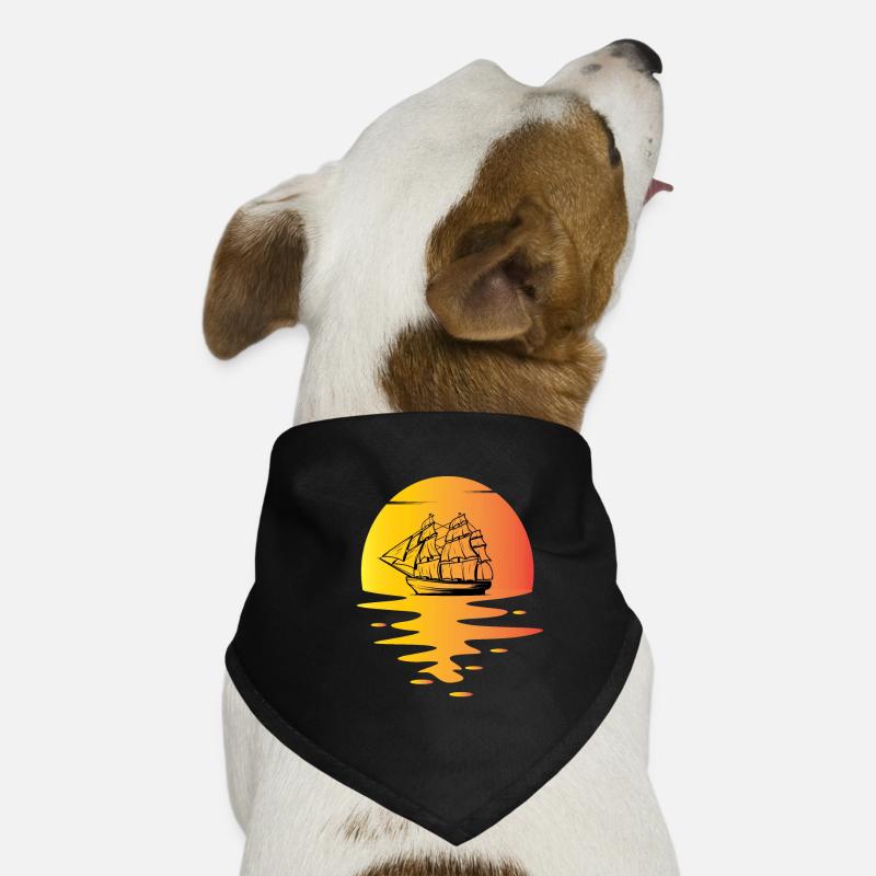 Vintage Sailing Ship Dog Bandana