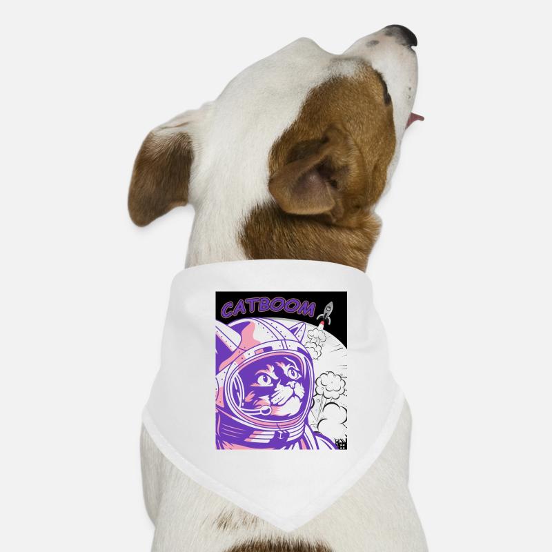 CATBOOM Comic Book Space Cat Explosion Dog Bandana