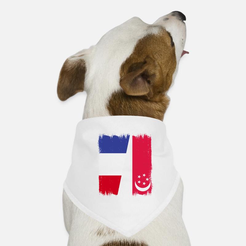 Singapur Frankreich Hunde-Bandana