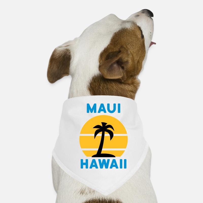 Maui, Hawaii (Sonne, Palme, Insel) Hunde-Bandana