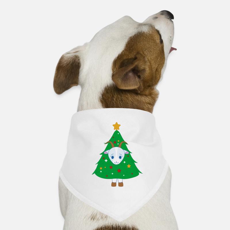 Chèvre déguisé en sapin de Noël Bandana pour chien