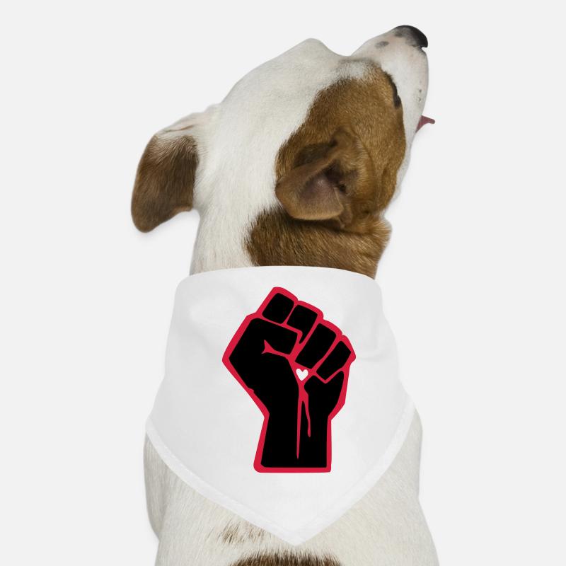 Faust mit Herz Hunde-Bandana