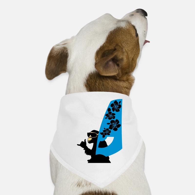 windsurfer - Hunde-Bandana - Weiß