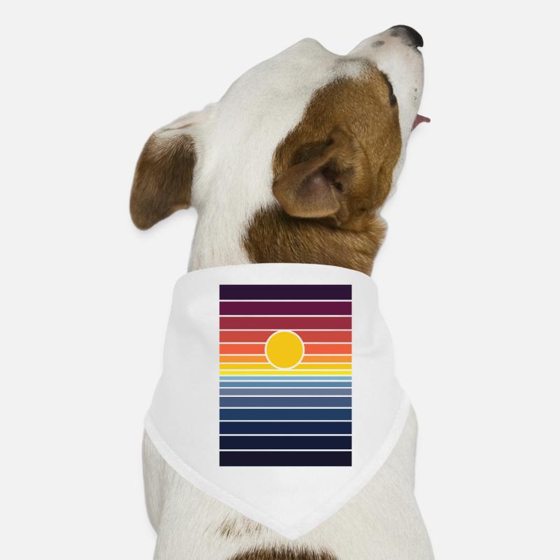 le coucher du soleil Bandana pour chien