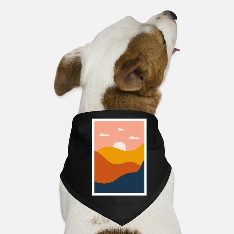 Paysage abstrait Bandana pour chien