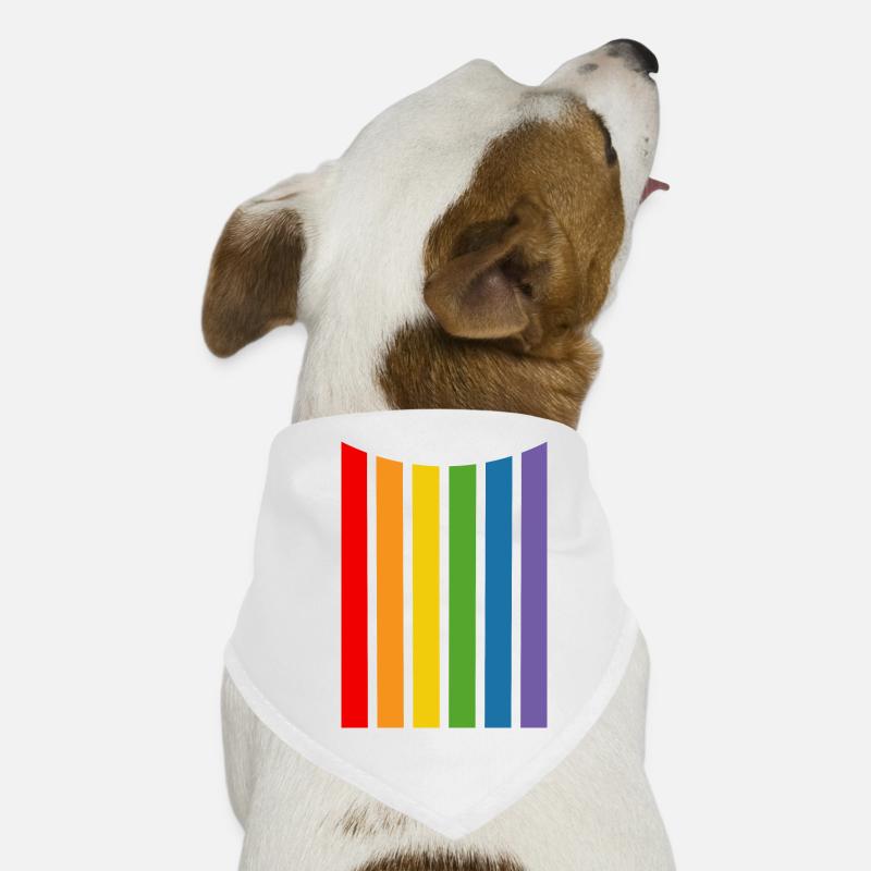 Rainbow Stripes Dog Bandana