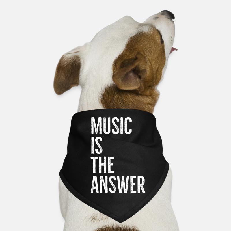 Music is The Answer Dog Bandana