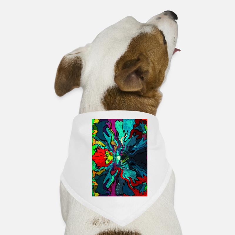 Abstrakte Malerei Hunde-Bandana