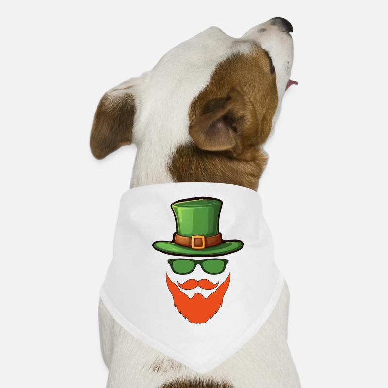 Fête de la Saint-Patrick - Bandana pour chien - blanc
