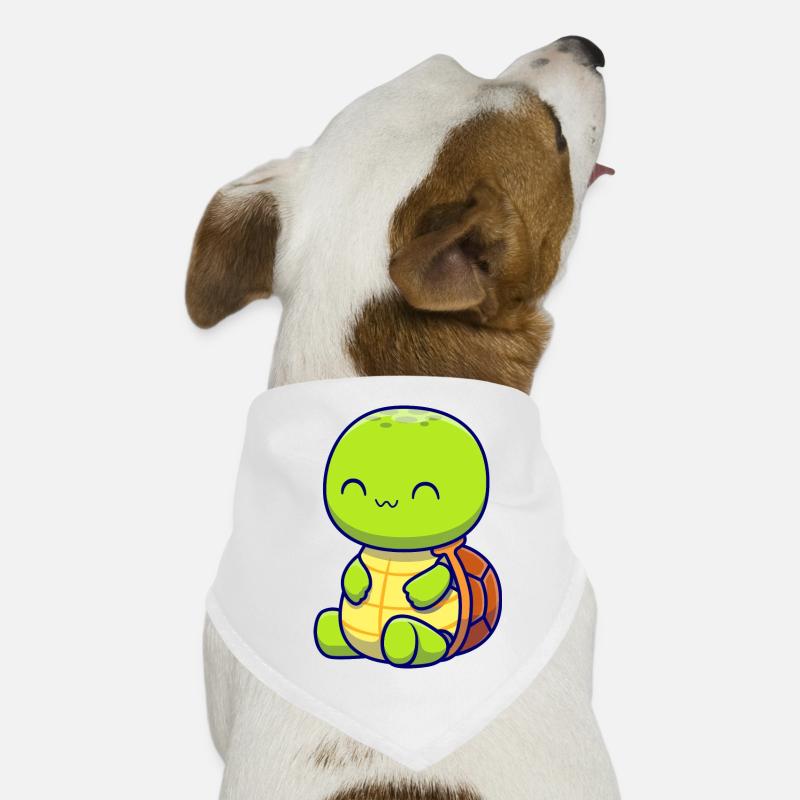 Tortue heureuse profitant simplement de la vie Bandana pour chien