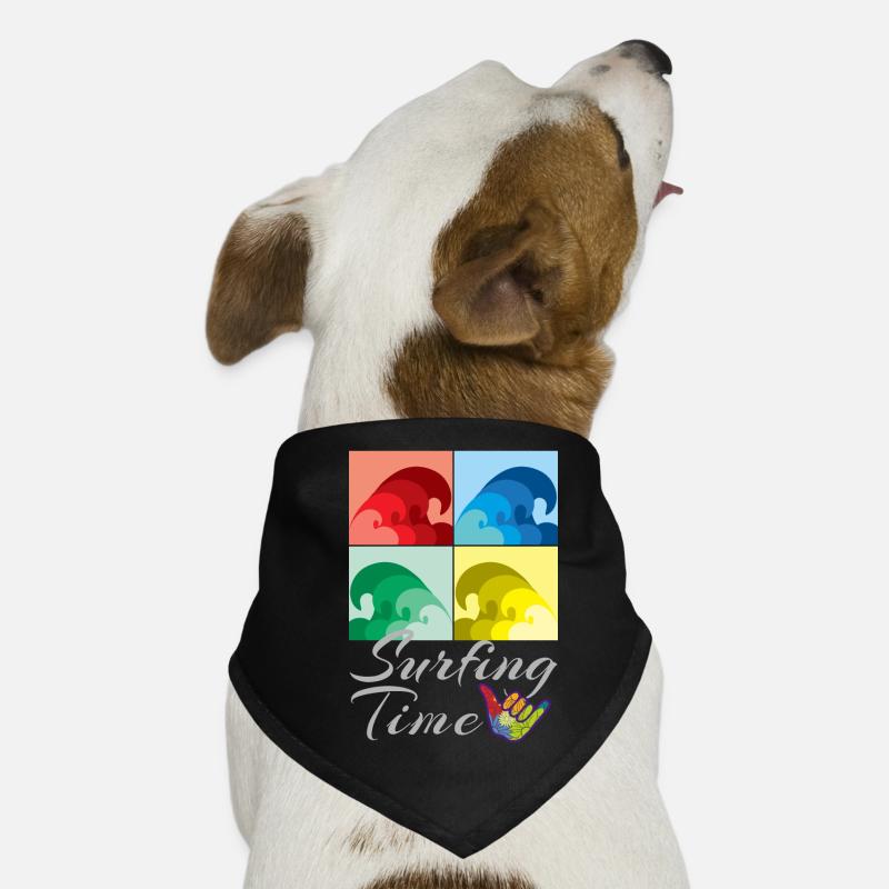Surf, surf, temps de surf Bandana pour chien