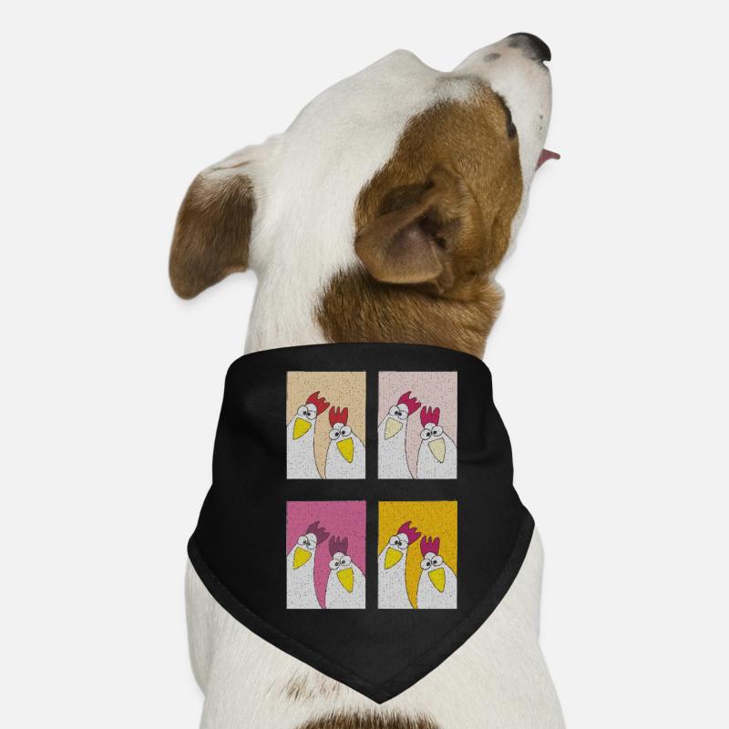 huehner gackern Hunde-Bandana