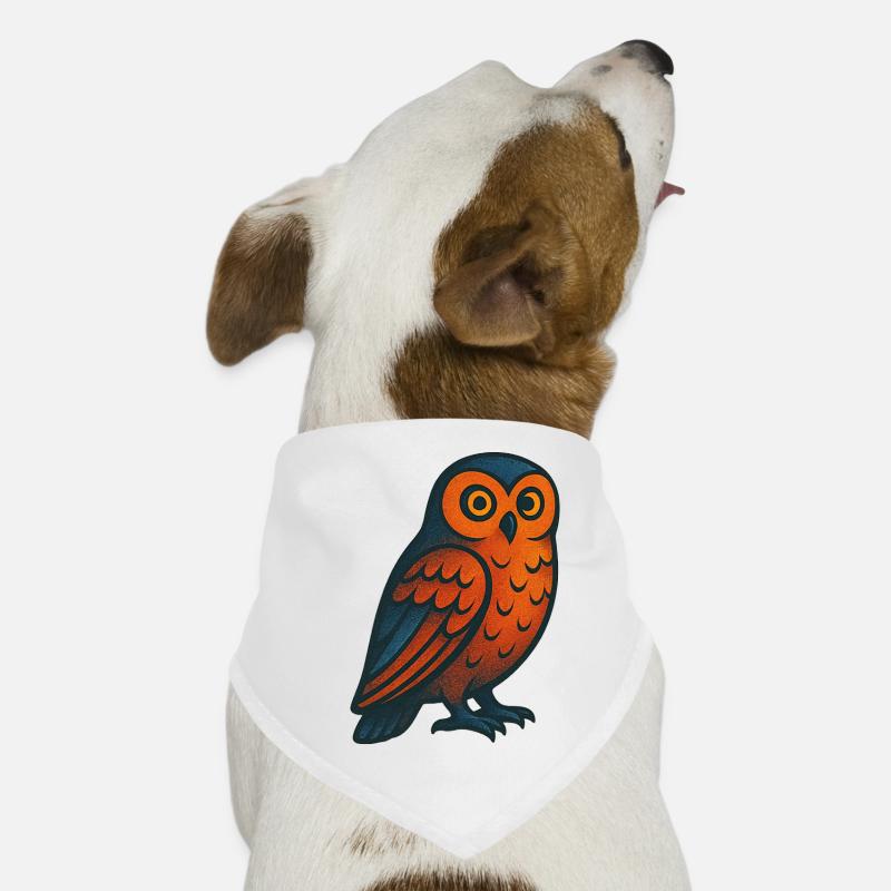 Owl with pattern Dog Bandana