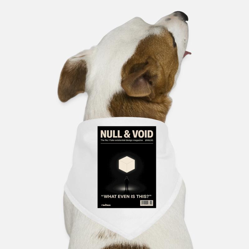 Existenz Würfel Null Leere was ist das überhaupt  Hunde-Bandana