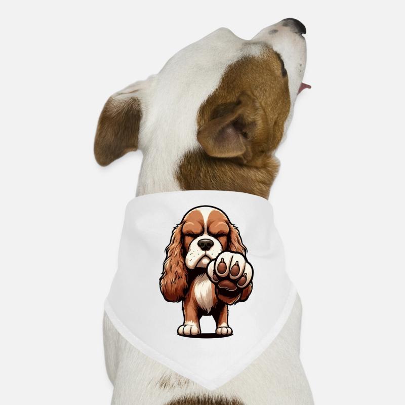 Cocker Spaniel Cocker Cane Cocker Proprietario - Bandana per cani - bianco