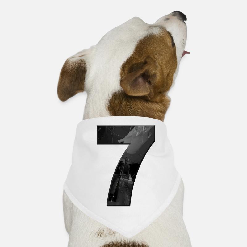 Schwarzgrau Sieben mit Splittern Hunde-Bandana