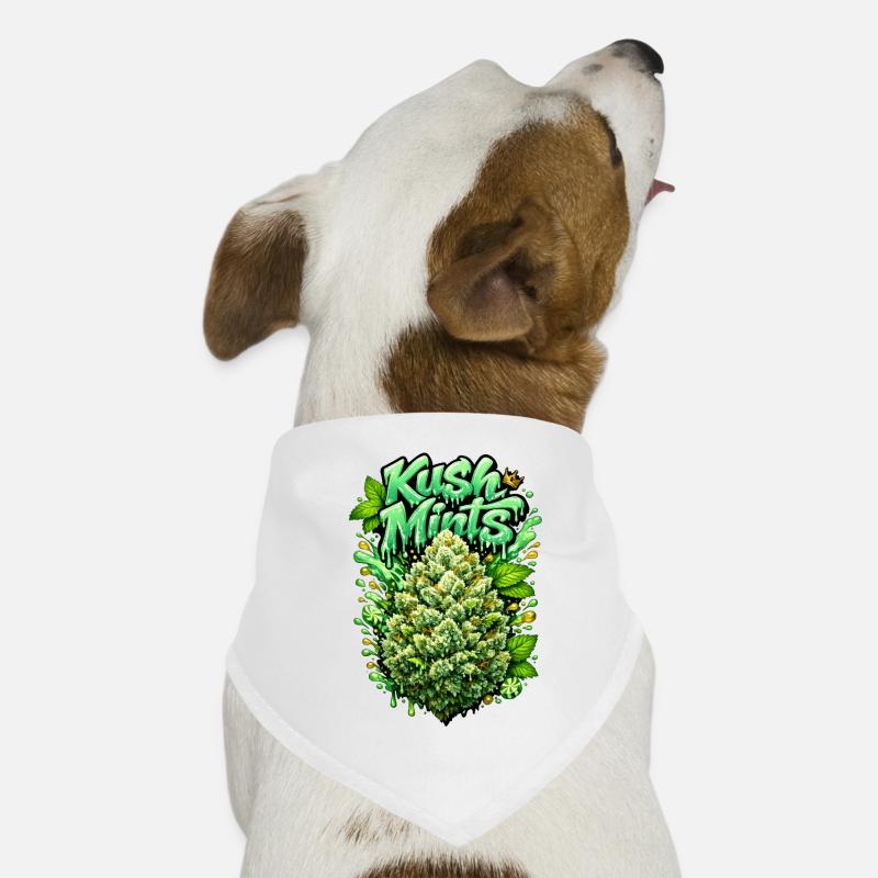 Kush Mints Graffiti Bud Print Dog Bandana