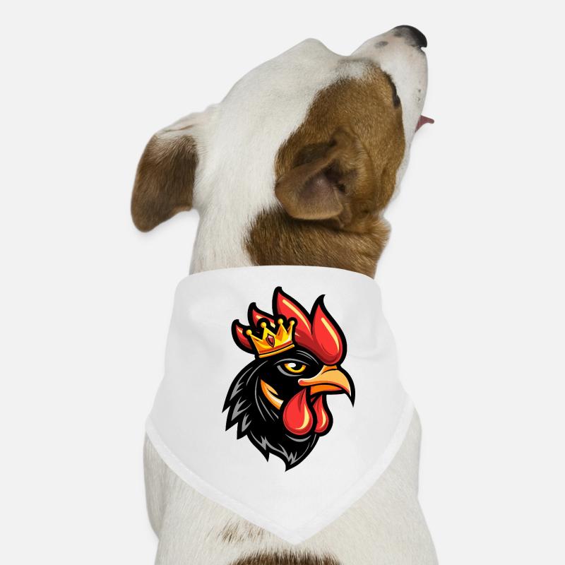 Rooster Head Crown Dog Bandana