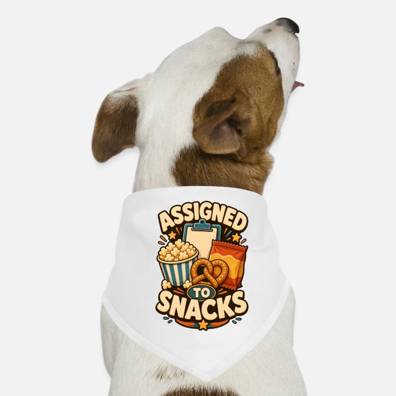 Assigned To Snacks Dog Bandana