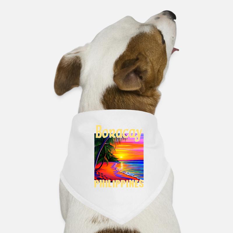 Boracay Philippines Coucher de soleil Bandana pour chien