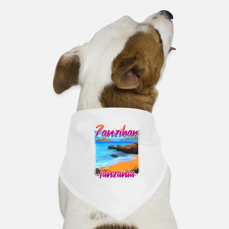 Coucher de soleil à Zanzibar, Tanzanie Bandana pour chien