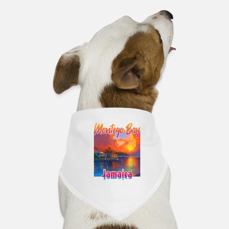 Sunset in Montego Bay, Jamaica Dog Bandana