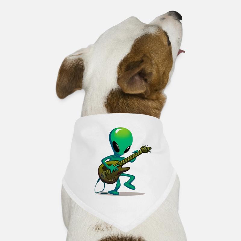 Alien guitarist Dog Bandana
