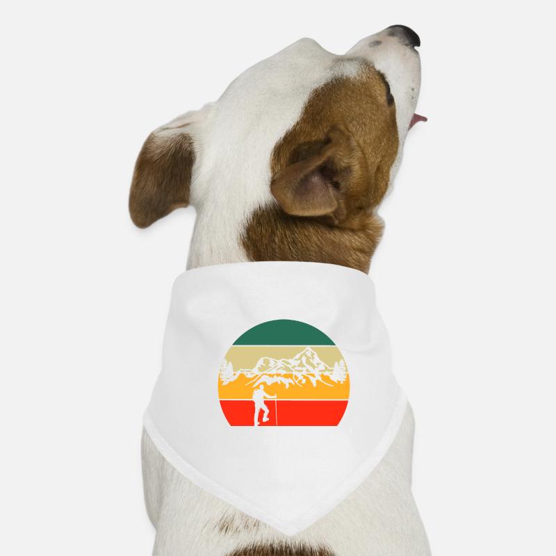 Retro Wandern Hunde-Bandana
