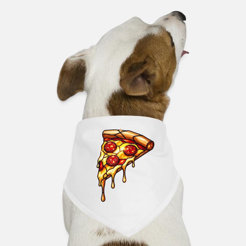 Pepperoni Pizza Traum: Glänzendes Käse-Wunder Hunde-Bandana