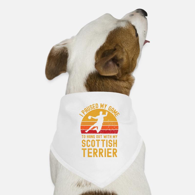 Handball et Scottish-Terrier Bandana pour chien