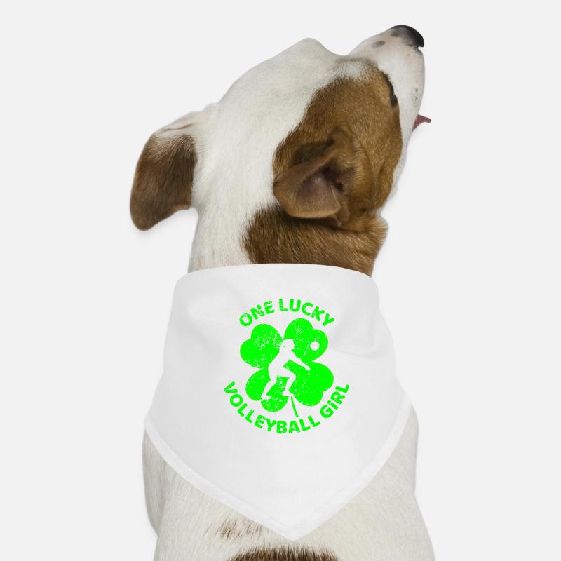Volleyball St. Patrick's Day Kleeblatt Hunde-Bandana