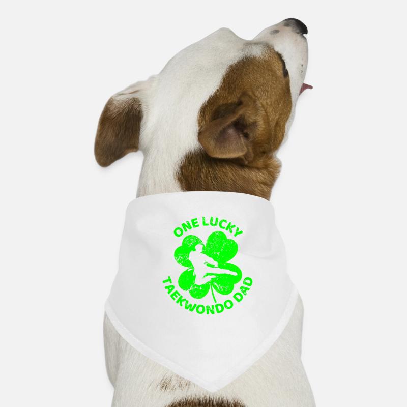 Taekwondo Trèfle de la Saint-Patrick Bandana pour chien