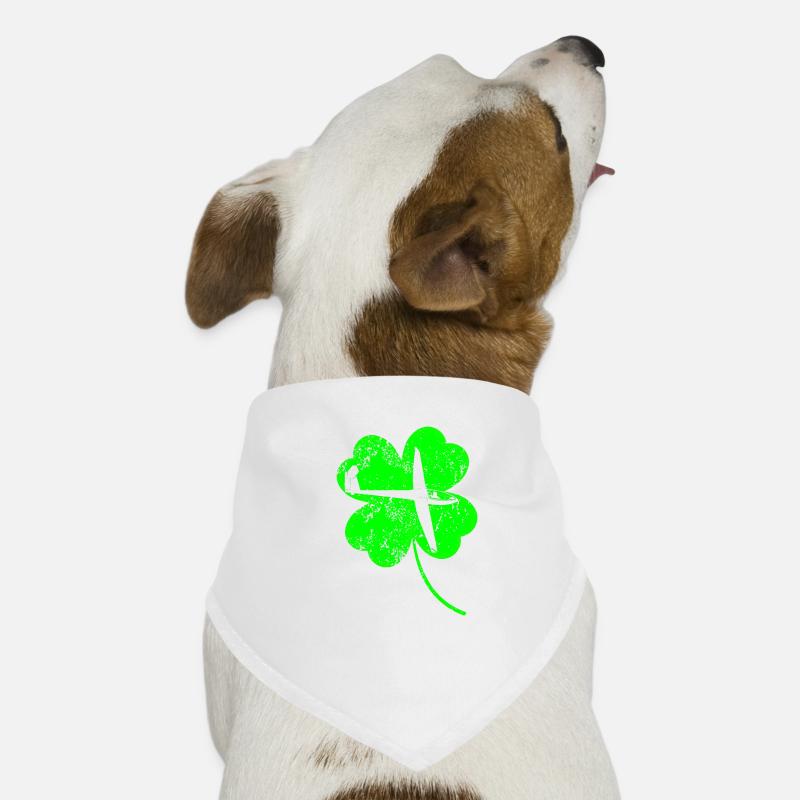 Gleitendes St. Patrick's Day Kleeblatt Hunde-Bandana