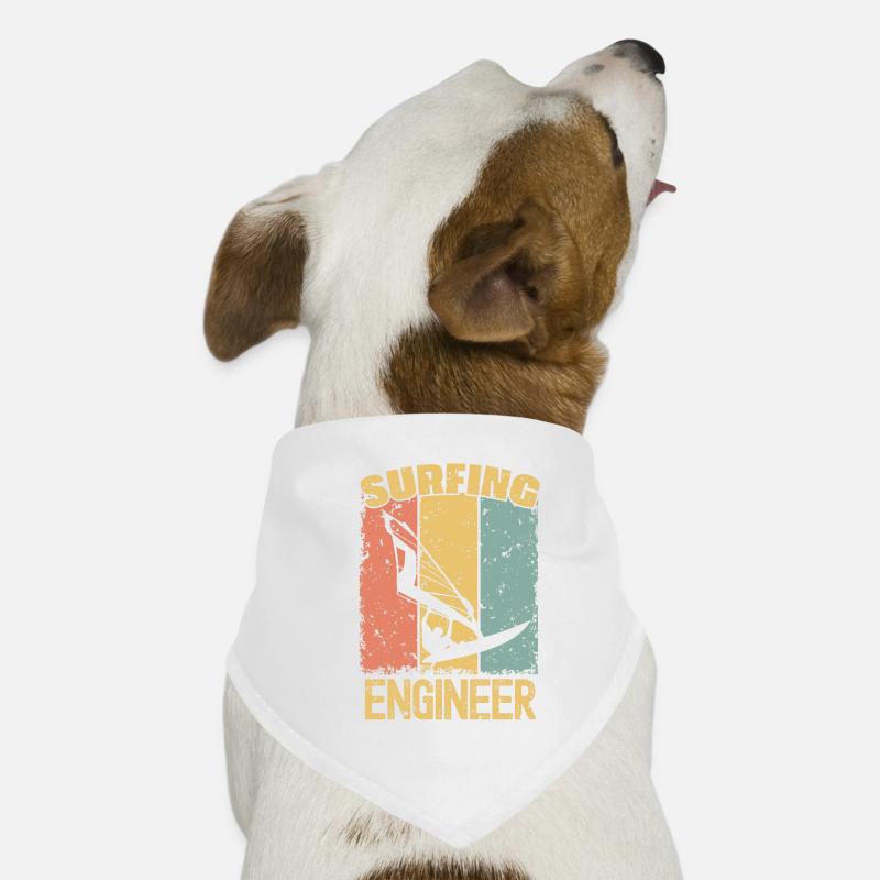 Ingénieur planche à voile rétro Bandana pour chien