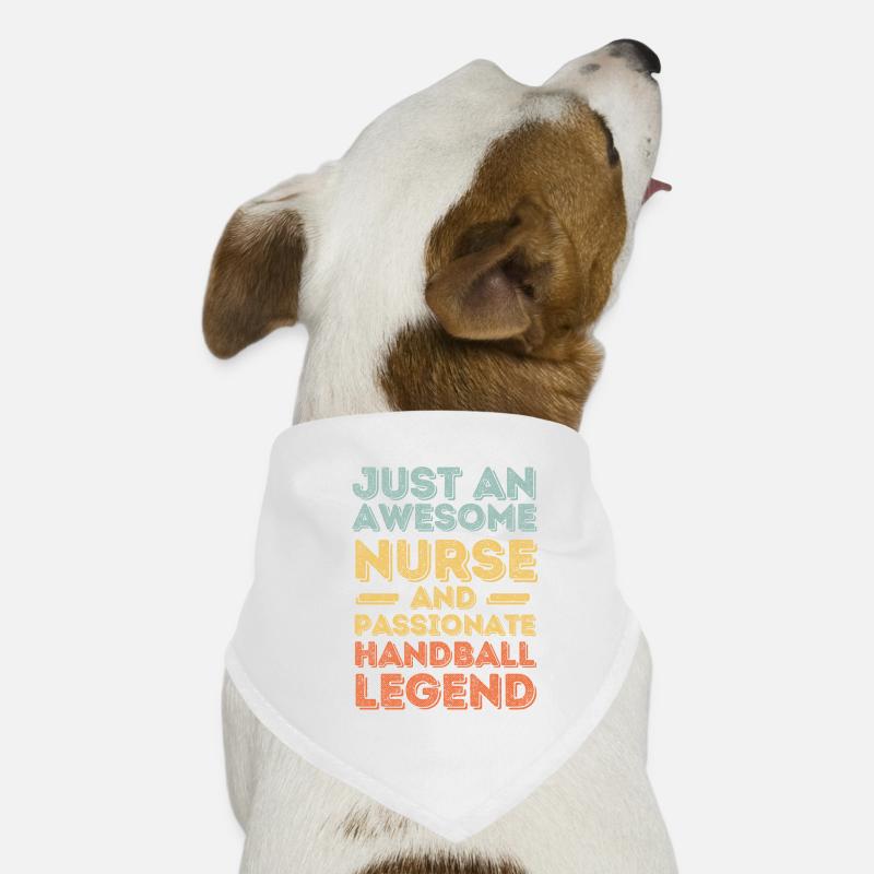 Infirmière Légende du Handball rétro Bandana pour chien
