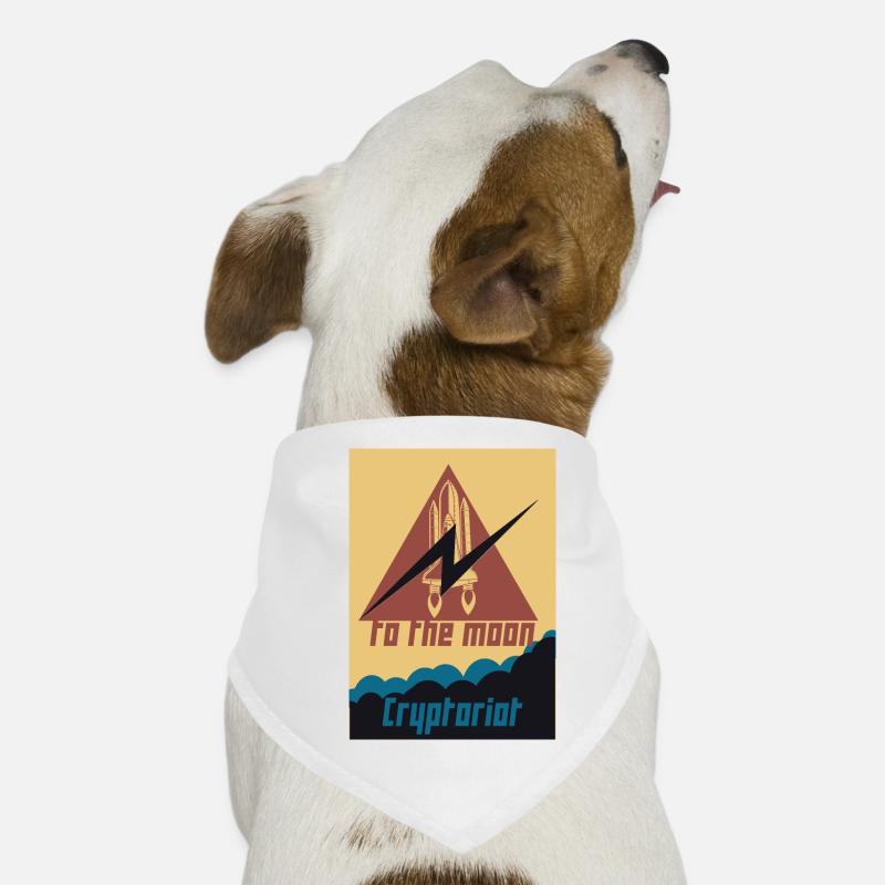 Cryptoriot - Hunde-Bandana - Weiß