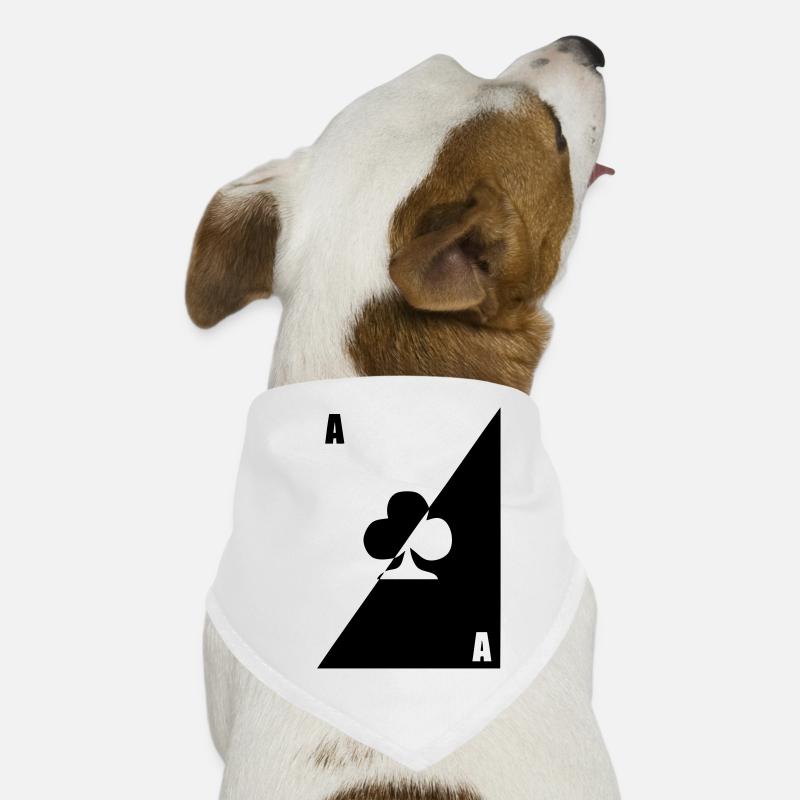 map as black white clover Dog Bandana