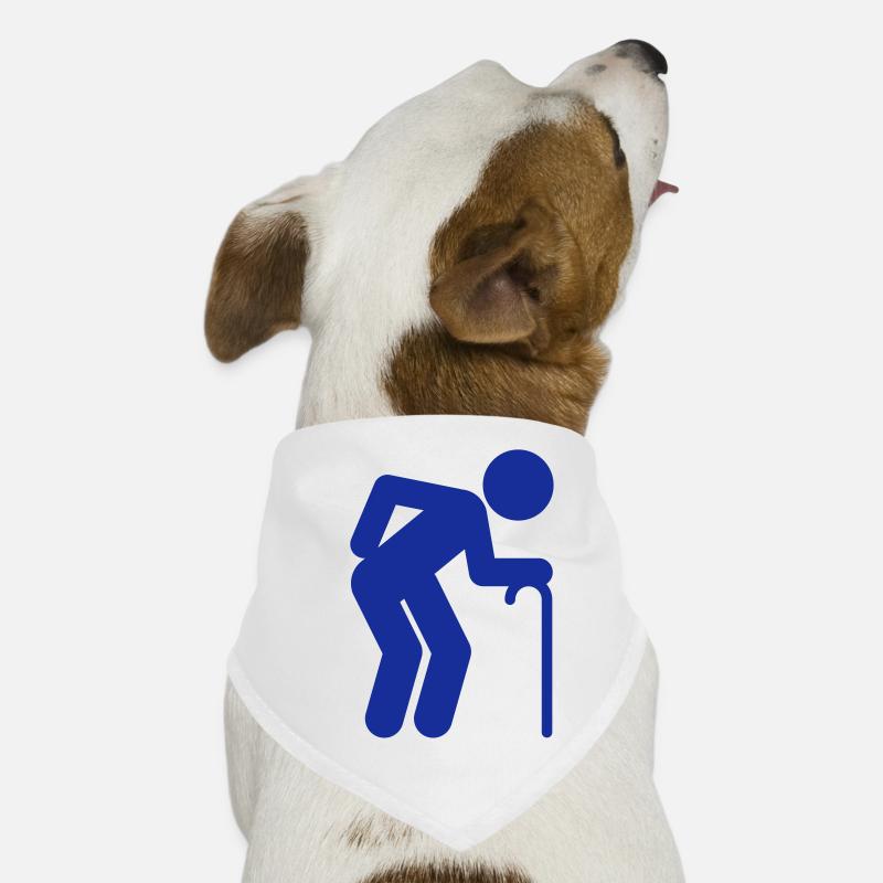 A man age at retirement age Dog Bandana