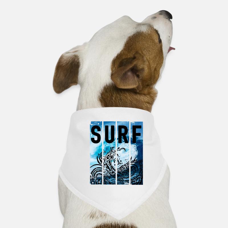 SURF Océan Vagues Bandana pour chien