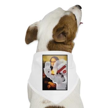 SELFIE, 2018 von massimiliano sbrescia - Hunde-Bandana - Weiß - Vorne