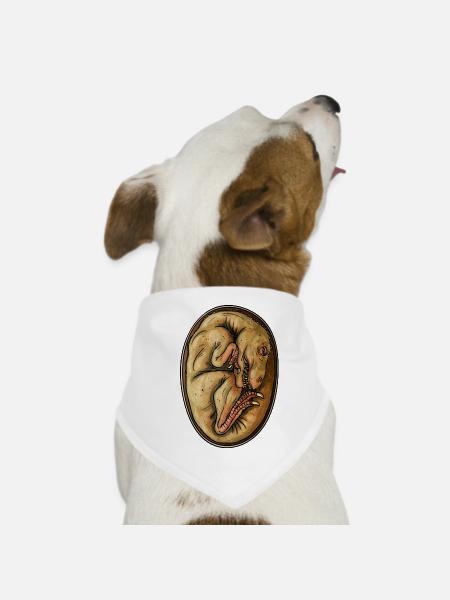 Dino Egg - Dog Bandana - white