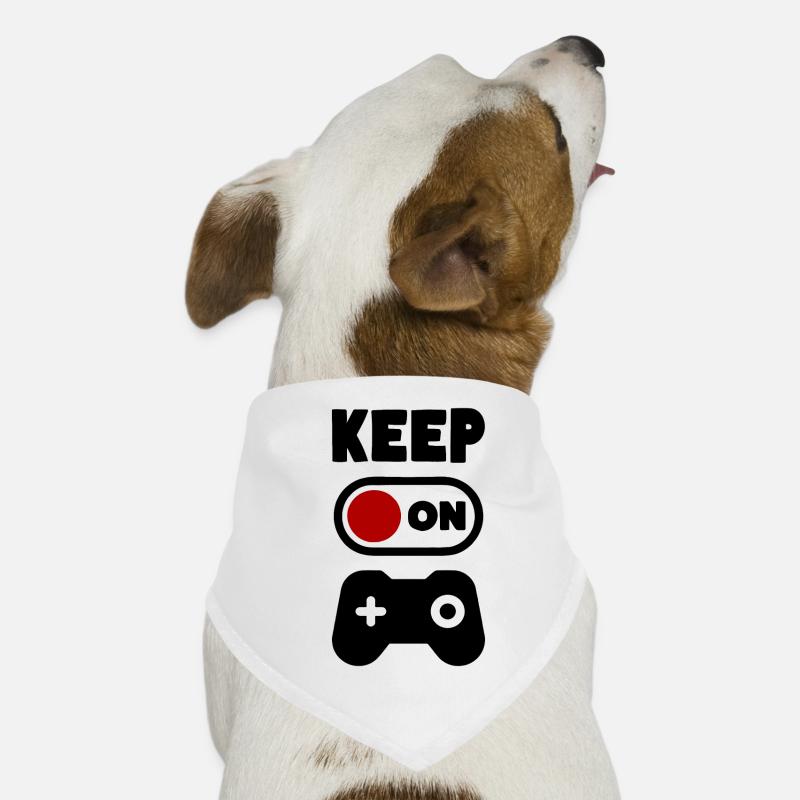 Gamer Keep on Gaming Videospiele Controller Hunde-Bandana