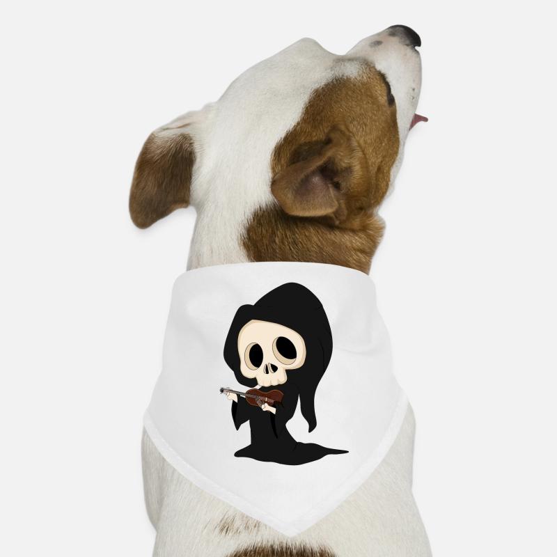 Grim Reaper - Hunde-Bandana - Weiß