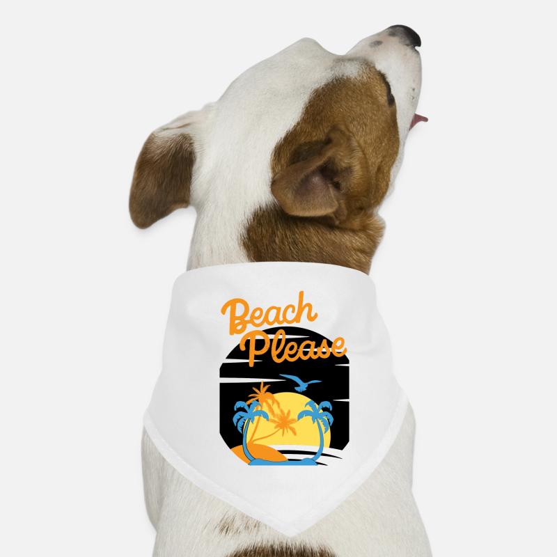 Beach Please - Chemise Palm Sunset Bandana pour chien