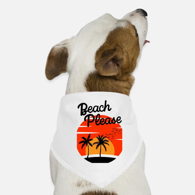Beach Please - Chemise Palm Sunset Bandana pour chien