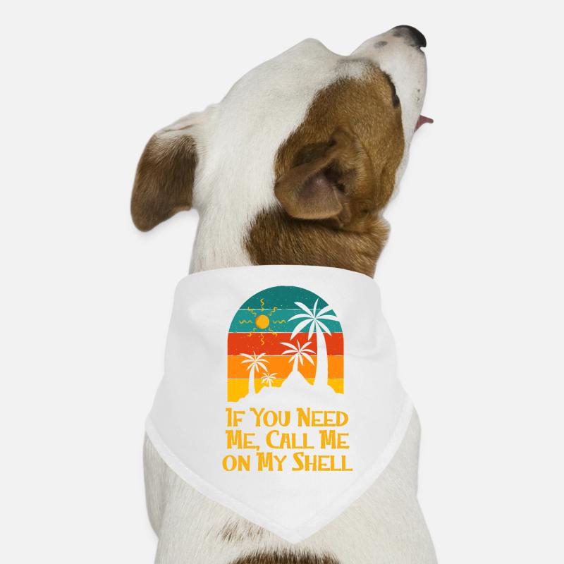 Appelez-moi sur My Shell Buddy Beach Friends Ocean Bandana pour chien