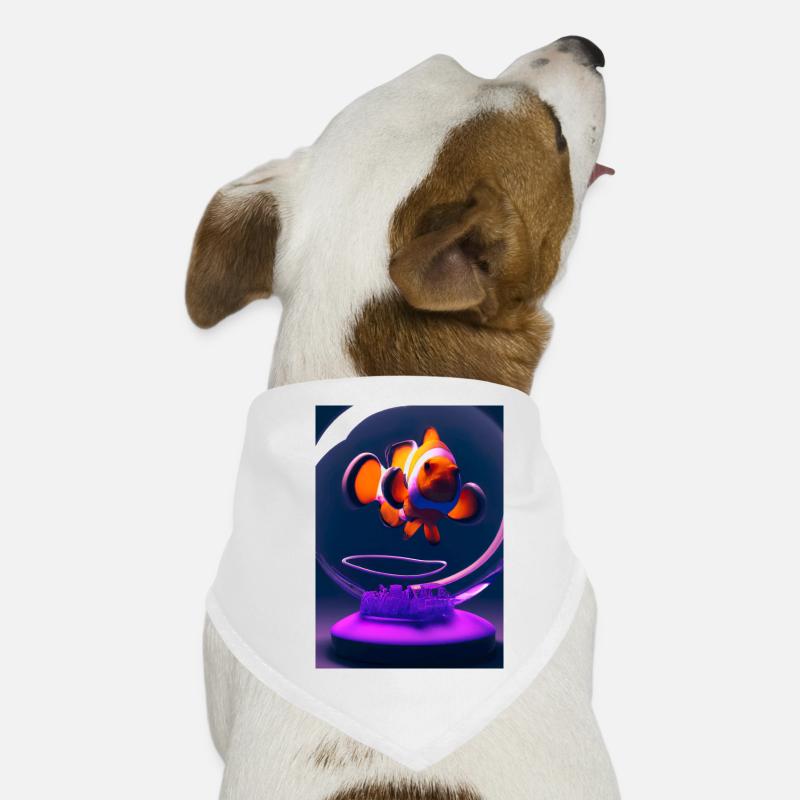Clownfisch Kopfhörer Hunde-Bandana
