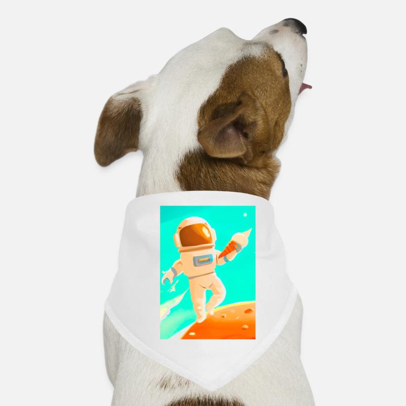 Astronaut mit Eiscreme Hunde-Bandana