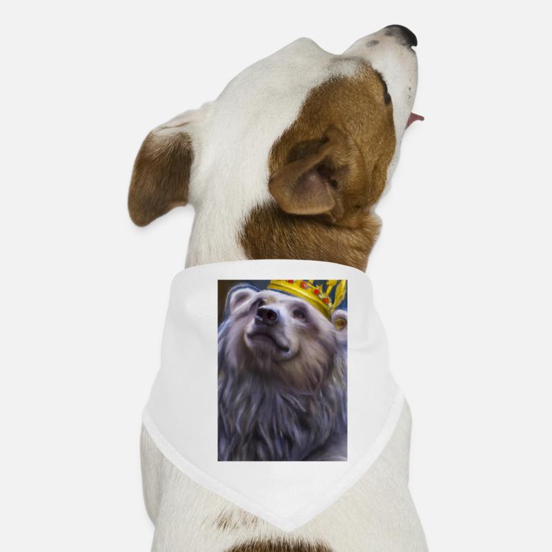 Bär mit Krone Hunde-Bandana
