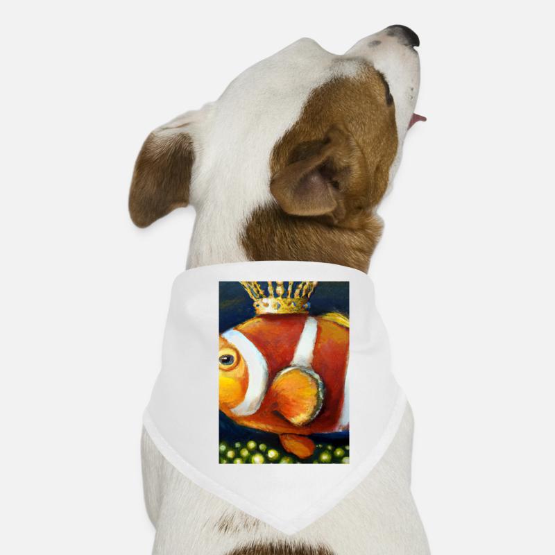 Clownfisch mit einer Krone Hunde-Bandana